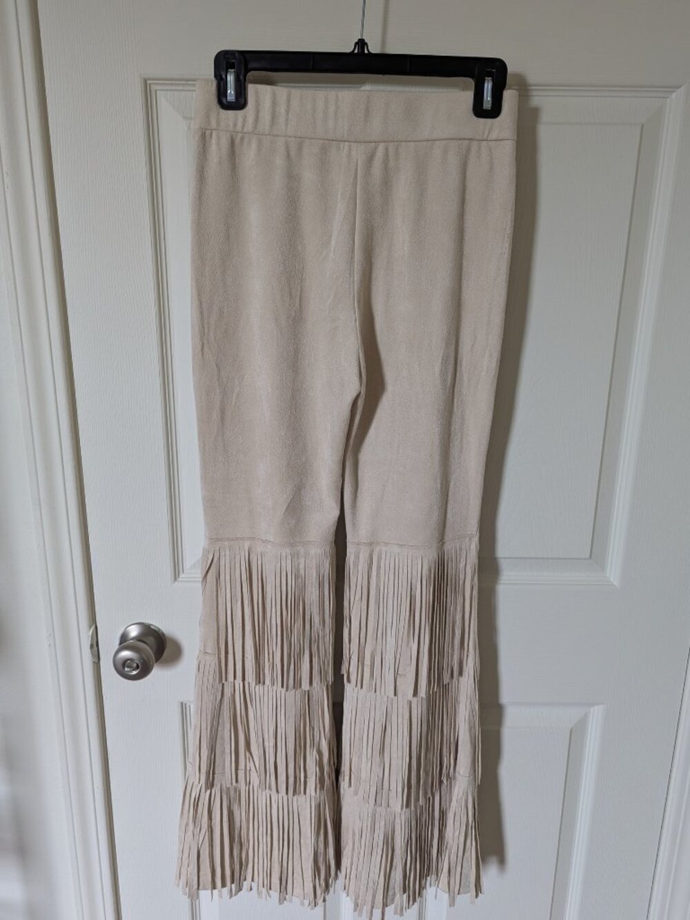 NWOT Fringe flare leg pants